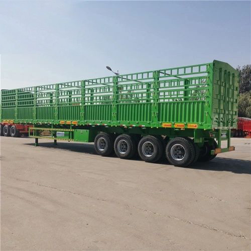 Advantages: 1. The frame body is Q345B high-strength structural steel, the cross-beam is automatically submerged arc welding, and the main longitudinal beam structure has the best bearing effect. 2. Well-known brand axles and suspension systems, high performance and reliable use, guarantee the good performance of the whole vehicle. 3. The trailers floor is checker plate, this will keep the other bulk cargo more stable, like the bags, or long stuff. 4. We offer Fence trailers with various customization options. Specification: Overall dimension 11500*2500*3600mm Loading capacity 40T Tyre and quantity 12R22.5 12sets Landing gear 28T Platform plate 3mm Checkered steel plate Brake system Dual Line braking system ,none ABS. Brake air chamber Four double and two single chamber Packing and Delievery: We provide Roro shipment and Bulk shipment, anyone you can choose.